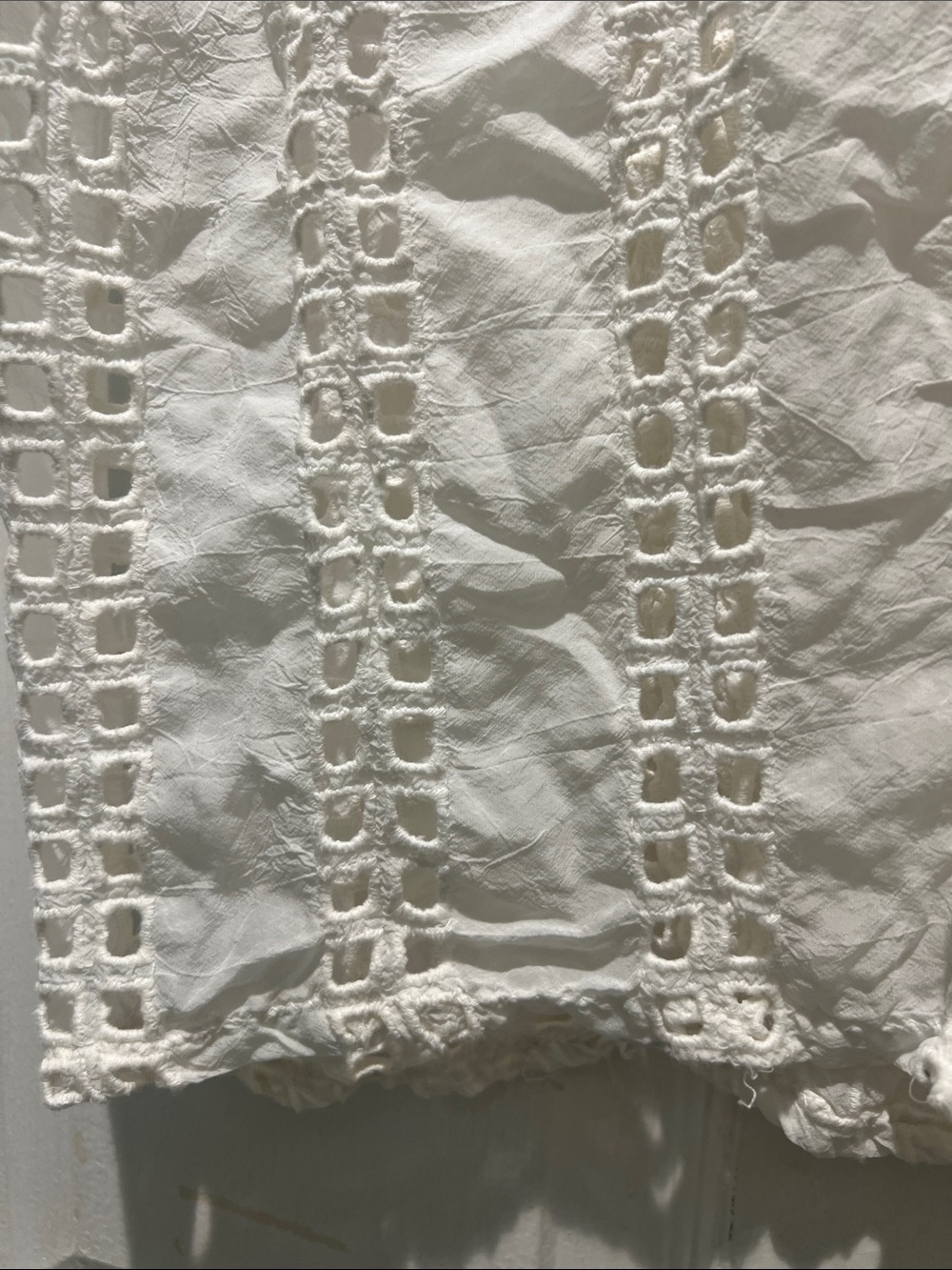 Johnny Was Ivory  Lace Sleeveless Blouse - Picture 4 of 6